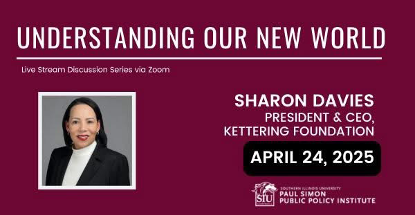 Understanding Our New World Live Stream Discussion with Sharon Davies President & CEO Kettering Foundation