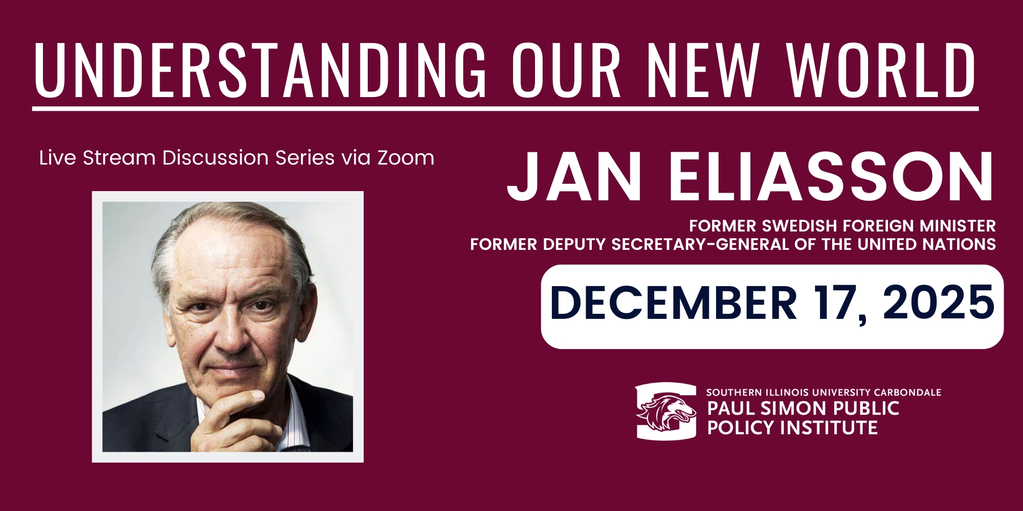 Former UN Deputy Secretary-General Jan Eliasson